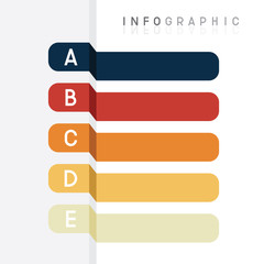 Obraz premium Vector set of info graphic design, diagram for presentation template.