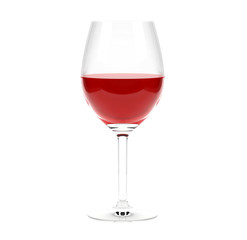 Glass of red wine
