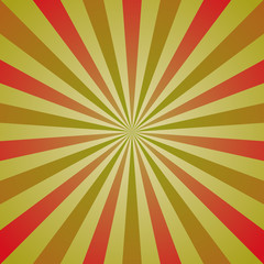 Obraz premium Sunlight summer background. Red and green color burst background. Fantasy Vector illustration.