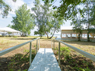 marquee tent, glade, summer, sunny