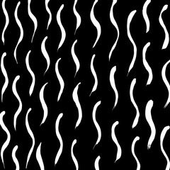 Brush grunge pattern. White and black vector.