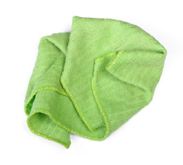 Crumpled green rag