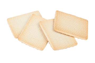 Group of rectangular cookies isolated
