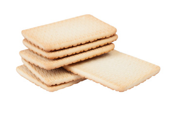 Group of rectangular cookies isolated