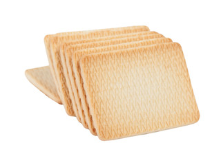 Group of rectangular cookies isolated