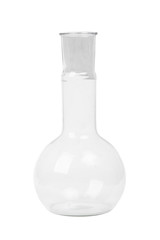 Empty chemical glass laboratory flask