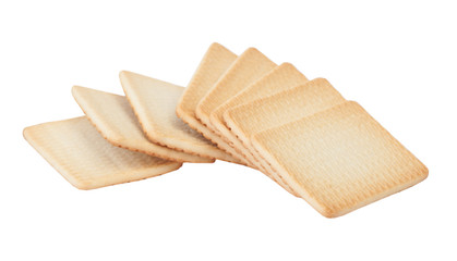 Group of rectangular cookies isolated