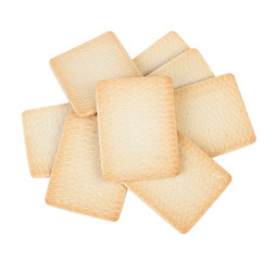 Group of rectangular cookies isolated