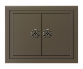 Door with safe lock