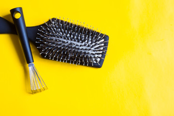 Hairbrush and special tool will help remove tangles and dust stuck between the teeth or bristles....