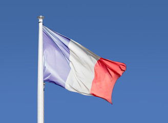 Fototapeta na wymiar The flag of France