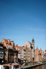 Fototapeta premium Motławy Embankment, Polish Gdansk