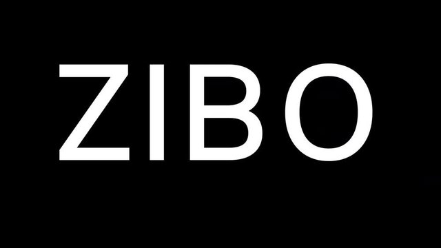 From the Glitch effect arises Big city ZIBO. Then the TV turns off. Alpha channel Premultiplied - Matted with color black