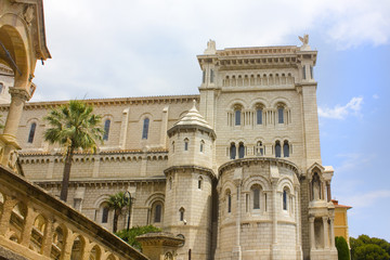 Fototapeta na wymiar View of Saint Nicholas Cathedral in Monaco