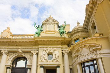 Fototapeta na wymiar Fragment of Casino Monte-Carlo in Monaco