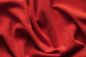 Background texture of red fleece,