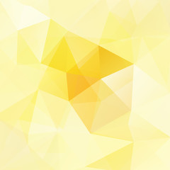 Abstract geometric style yellow background. Vector illustration