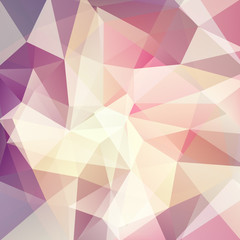 Background of beige, purple geometric shapes. Mosaic pattern. Vector EPS 10. Vector illustration