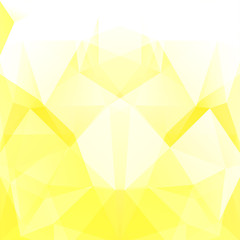 Fototapeta na wymiar Background made of yellow, white triangles. Square composition with geometric shapes. Eps 10