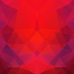 Red polygonal vector background. Can be used in cover design, book design, website background. Vector illustration