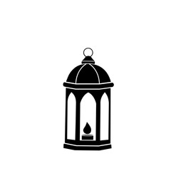 Arab lantern. The symbol of Ramadan. Vector icon