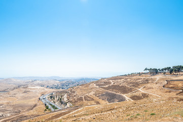 view of road 1 towards Dead Sea, Jerusalem, Israel