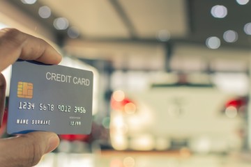 man holding credit card for blurred bokeh background e-shopping marketing digital, consumer purchase shopping internet online image