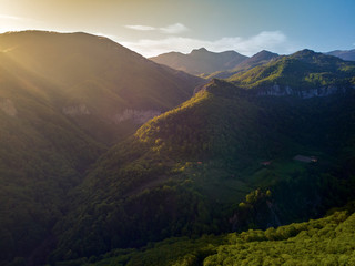 Fototapeta premium High landscape with mountains