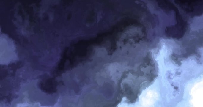 Seamlessly loopable 4k video of intricate cloud pattern in a nebula in space, slowly moving, forming and dissolving, 4k, 4096p, 25fps