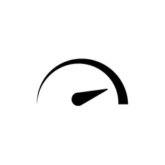 Speedometer icon, logo isolated on white