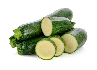 zucchini isolated on white background