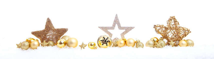 christmas decoration on white