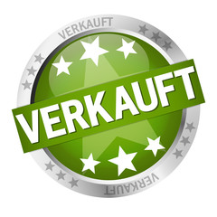 Button with banner Verkauft