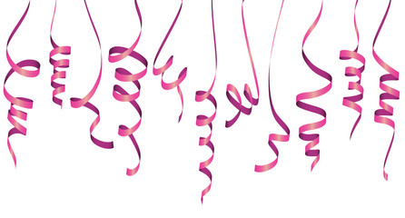 different colored party garlands