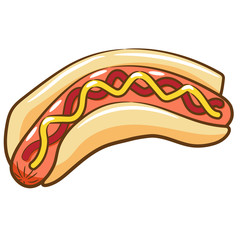 hotdog graphic clipart design