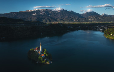 Bled lake from above 