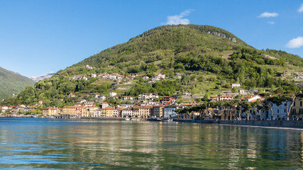 Fototapeta na wymiar Village of Domaso, Como lake in Italy