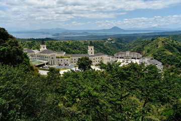 skyline view around Tagaytay city Hightland at the day, Philippines