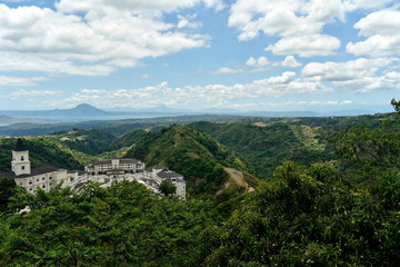 Fototapeta na wymiar skyline view around Tagaytay city Hightland at the day, Philippines