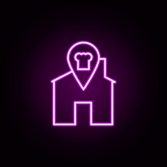 food, restaurant neon icon. Elements of food and drink set. Simple icon for websites, web design, mobile app, info graphics