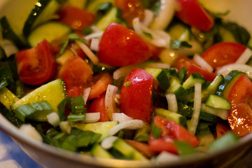 vegetable salad, food, still life