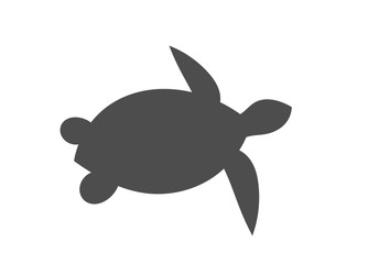 Sea turtle symbol, logo or icon.