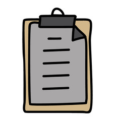 Todo list icon in doodle design