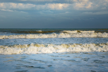 Clouds before the rain on the Mediterranean sea in Africa
