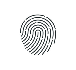 Fingerprint icon. Vector.