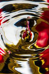 Water drops on colorful background 11