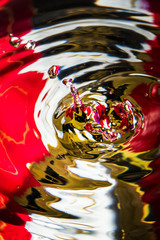 Water drops on colorful background 12