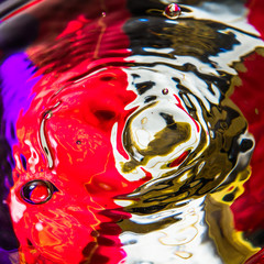 Water drops on colorful background 16