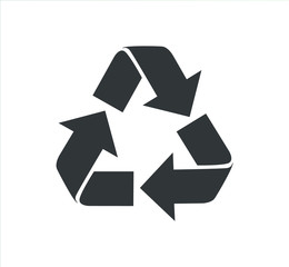 Recycling icon. Raw materials processing. Vector illustration.