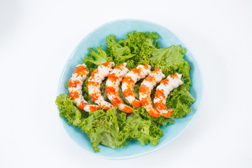 Grilled shrimps or prawns. Seafood